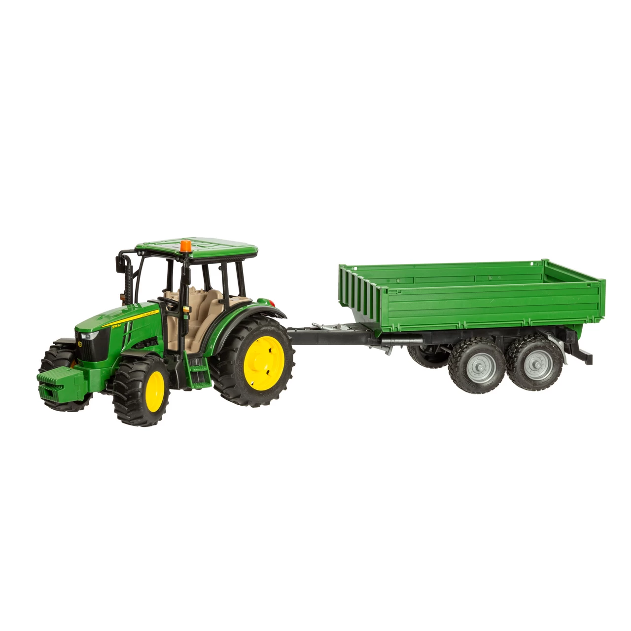 Играчка трактор John Deere 5115M с ремарке