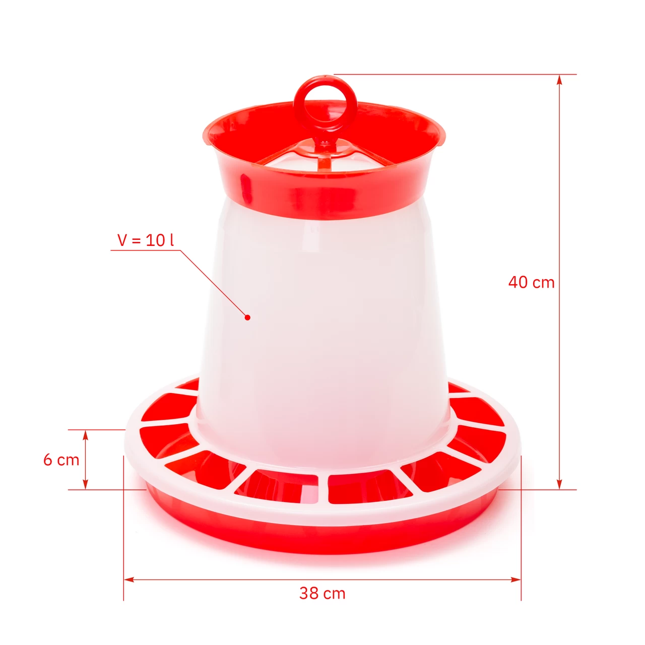 Хранилка за пилета и домашни птици, 10 литра
