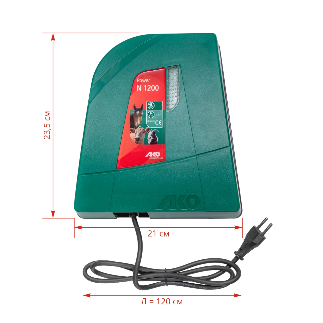 Енергизатор за електропастир AKO Power N 1200, 230 V, 1,2 джаула