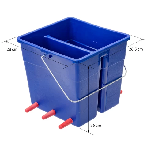 Кофа за кърмене на агнета и ярета с 6 биберона, 70 мм, 10 литра