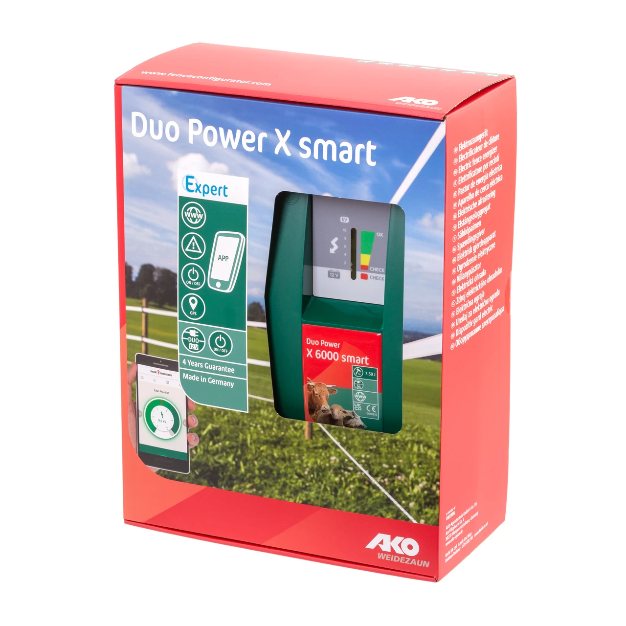 Енергизатор за електропастир AKO Duo Power X 6000 Smart, 230/12 V, 5 джаула